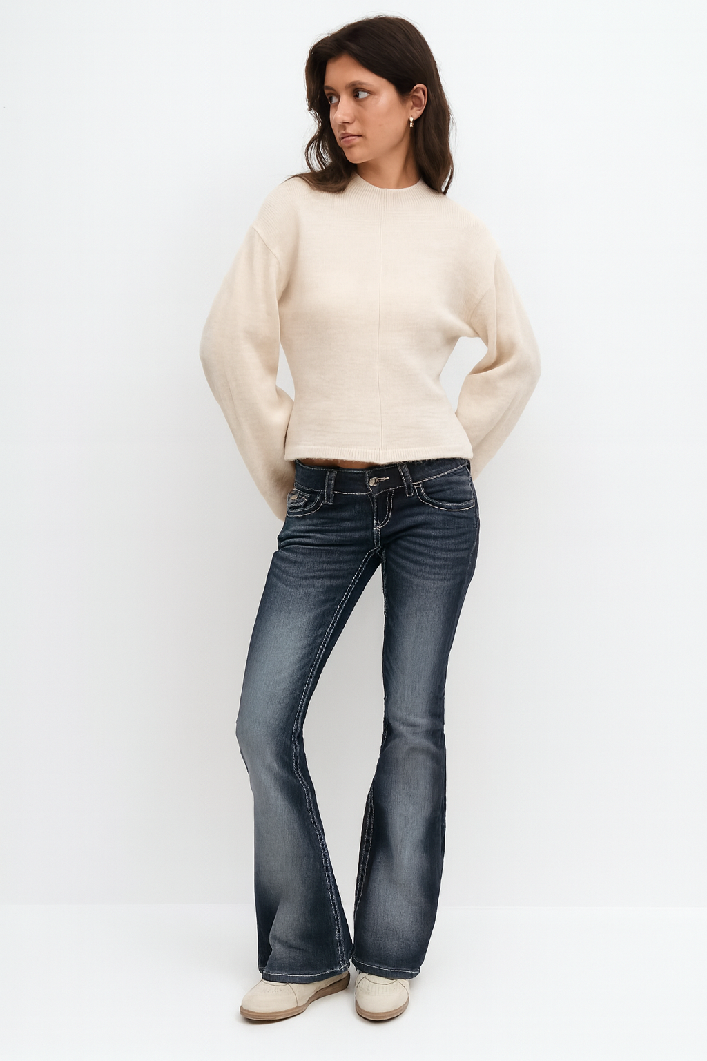 Vintage Dark Wash Flare Jeans